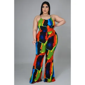 Journee Bell Bottom Jumpsuit Plus Size