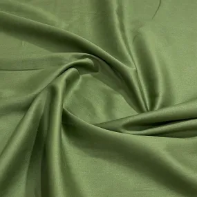 Jungle Green Solid Cotton Satin