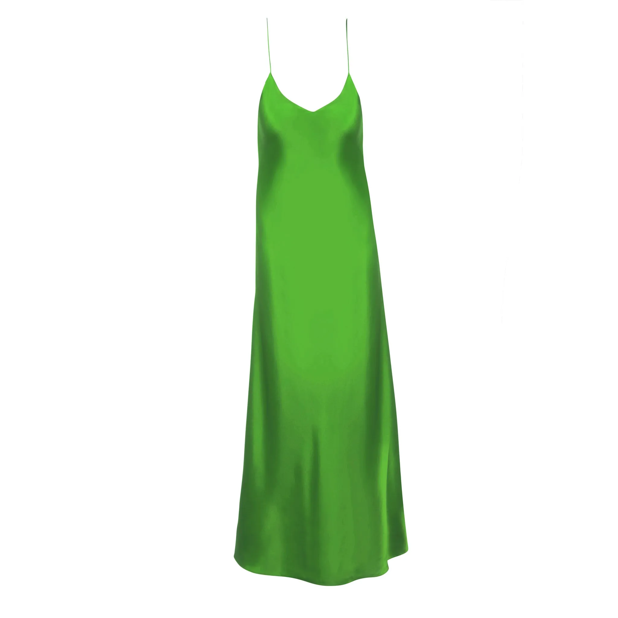 Kelly Green Midi Bias Slip