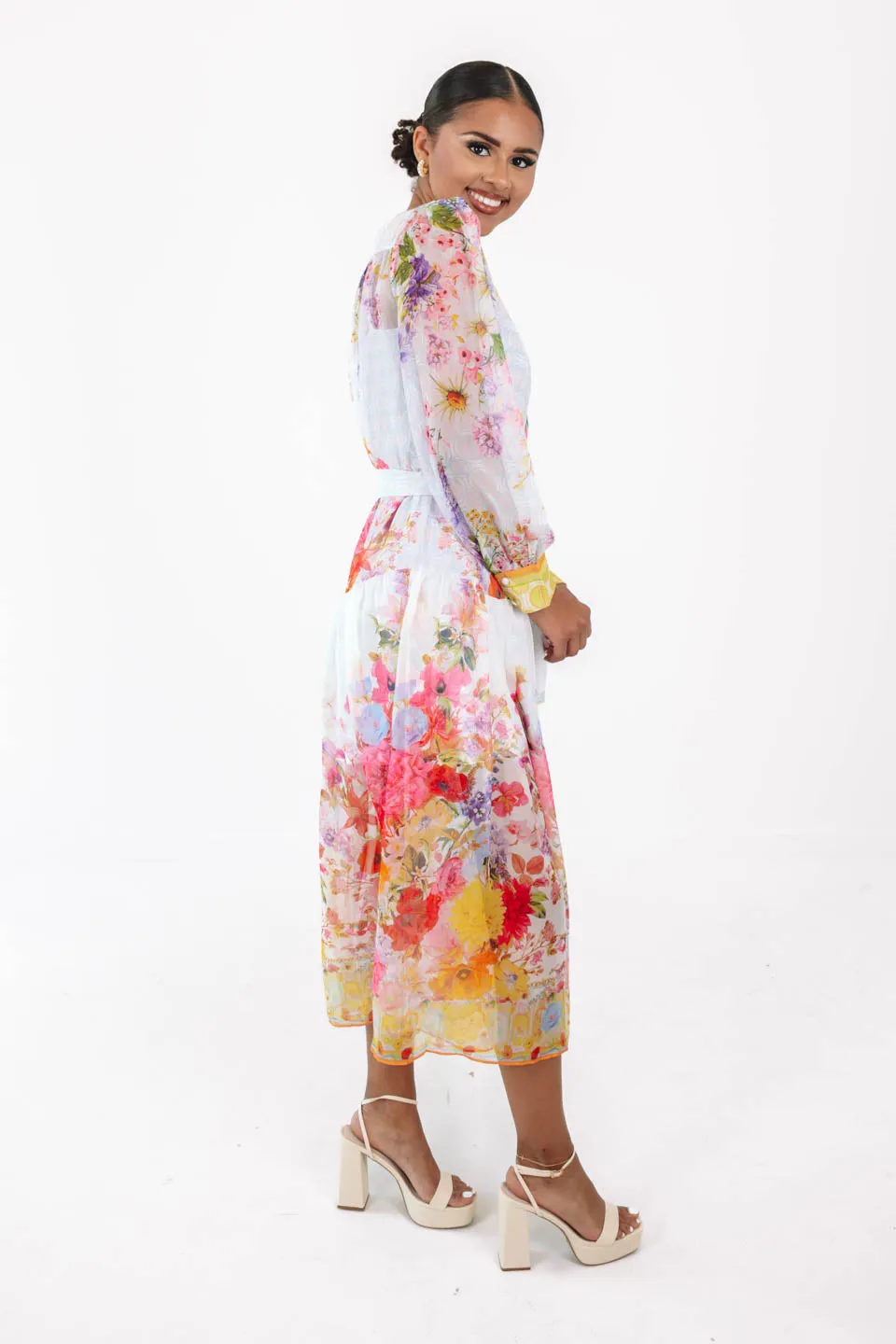 Kentucky Derby Midi Dress - Multi