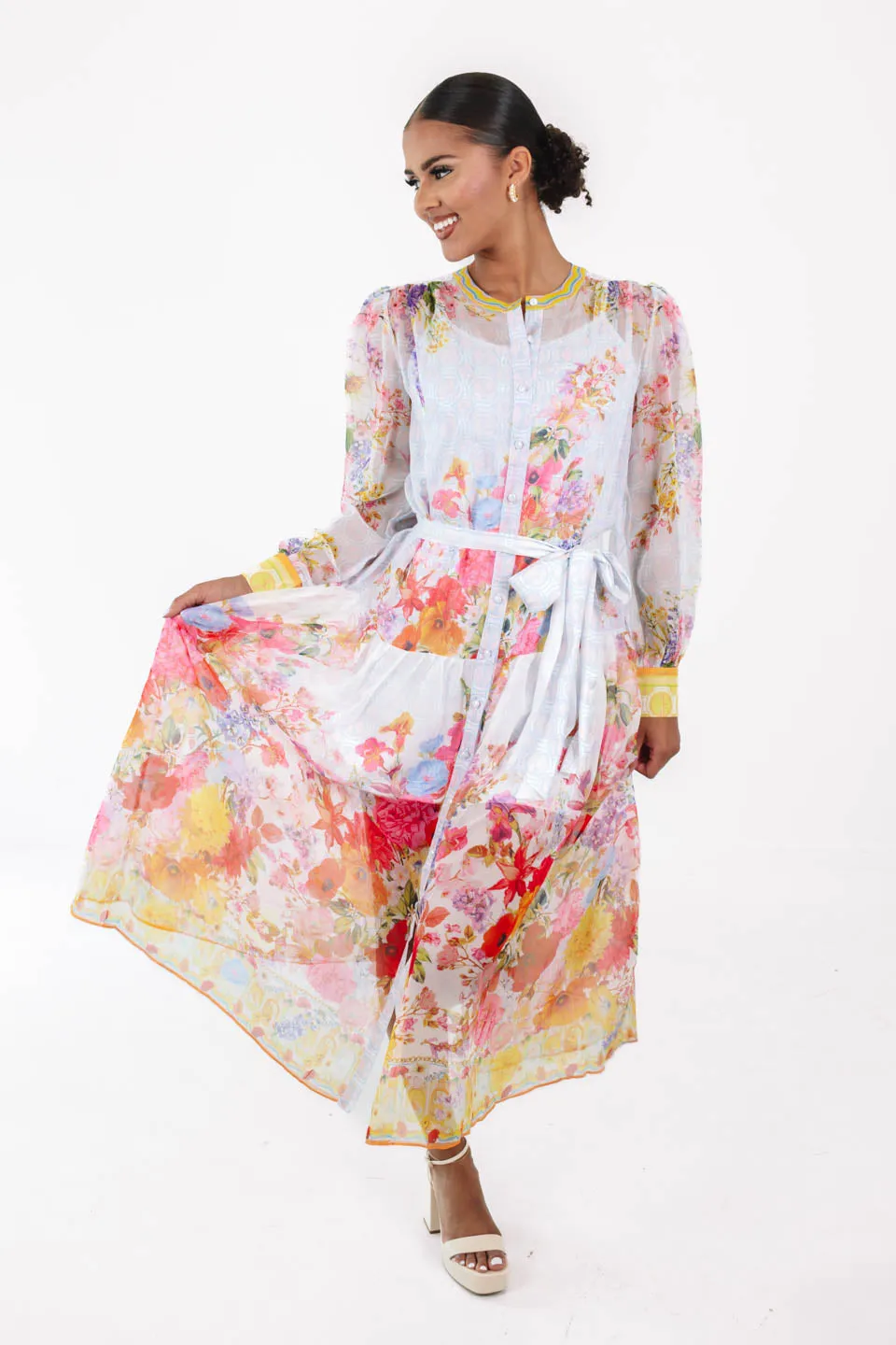 Kentucky Derby Midi Dress - Multi