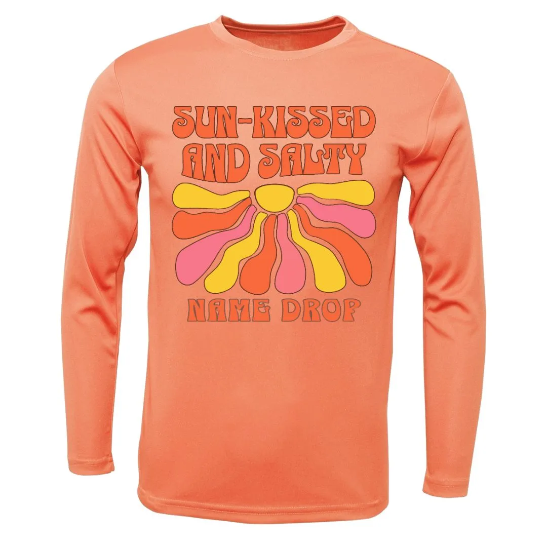 Kids Sun-Kissed and Salty Sun Shirt UPF50 - Custom Location