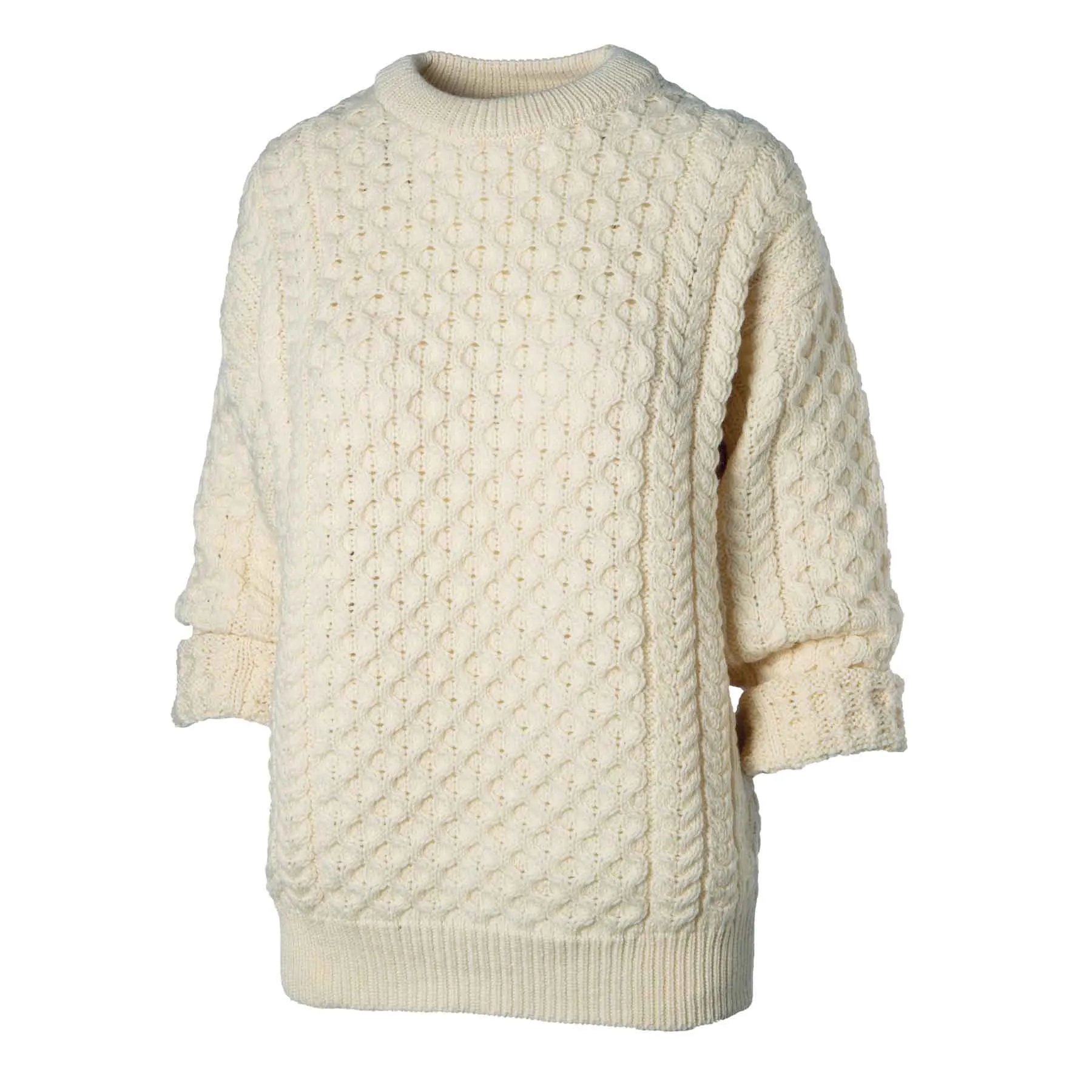 Kildare Unisex Longer Length Crewneck - Natural