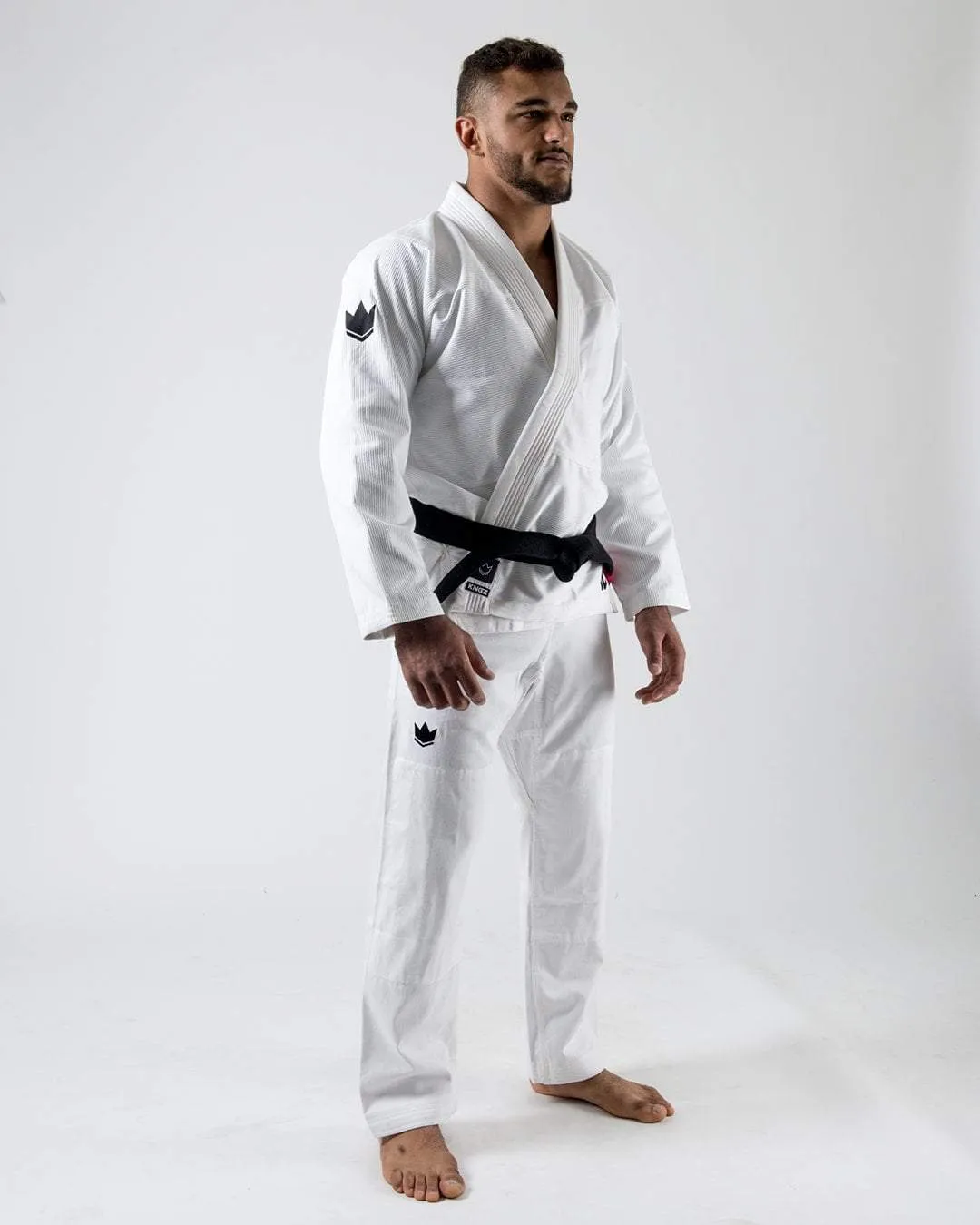 Kimono Brazilian Jiu Jitsu KINGZ The ONE - Alb (Centura Alba Inclusa)