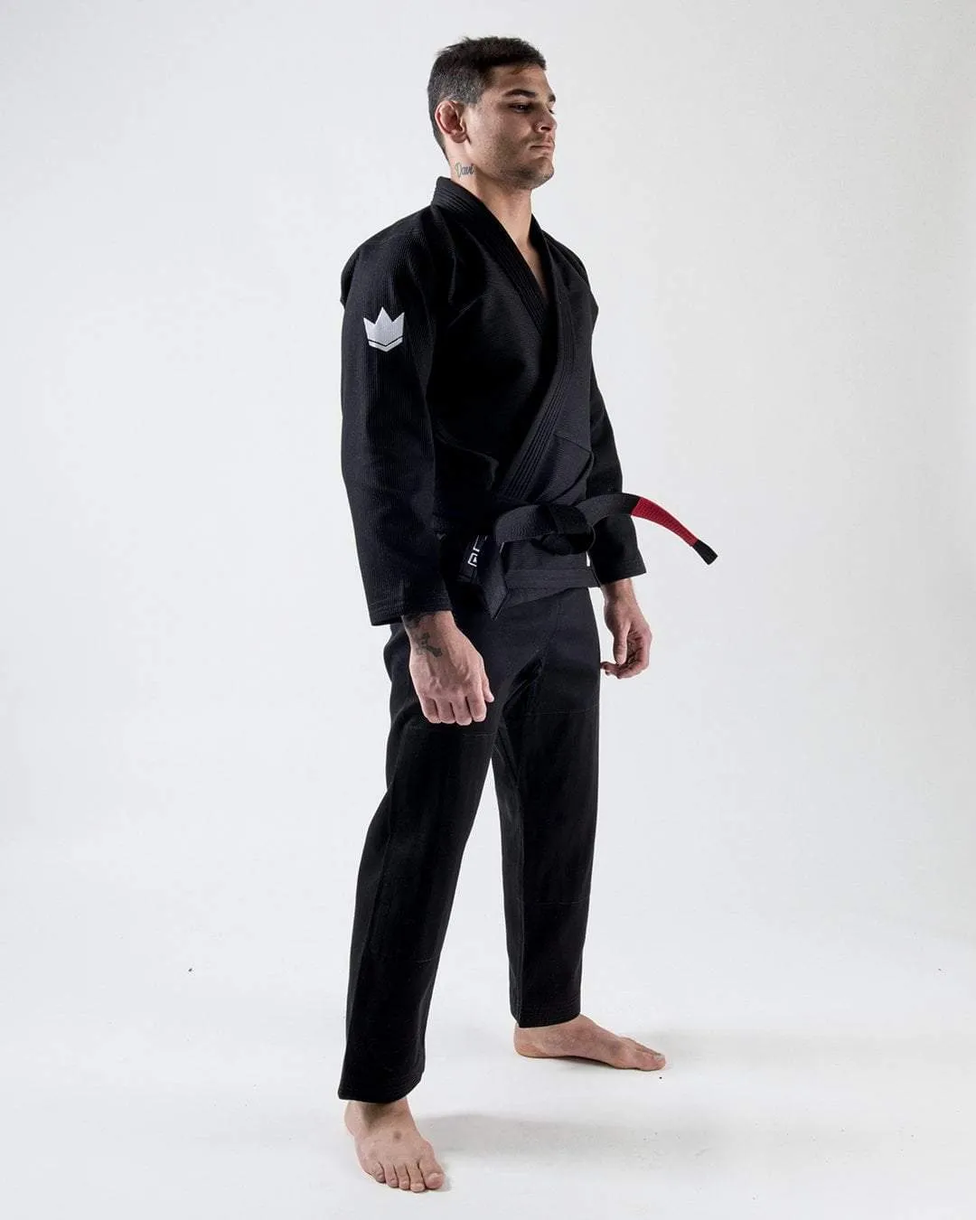 Kimono Brazilian Jiu Jitsu  KINGZ The ONE - Negru (Centura Alba Inclusa)