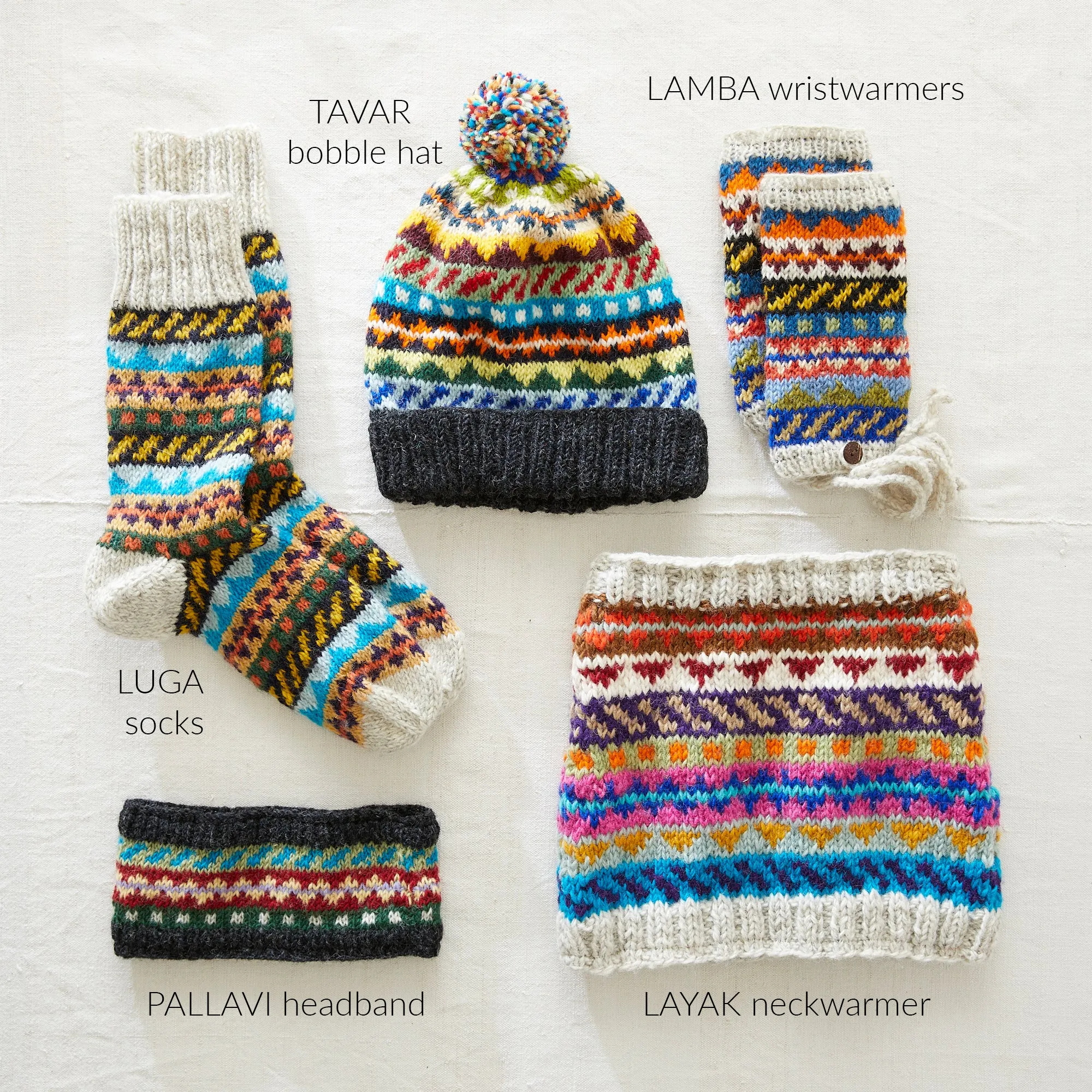 LAMBA Waste Wool Wristwarmers with Detachable String (WS)