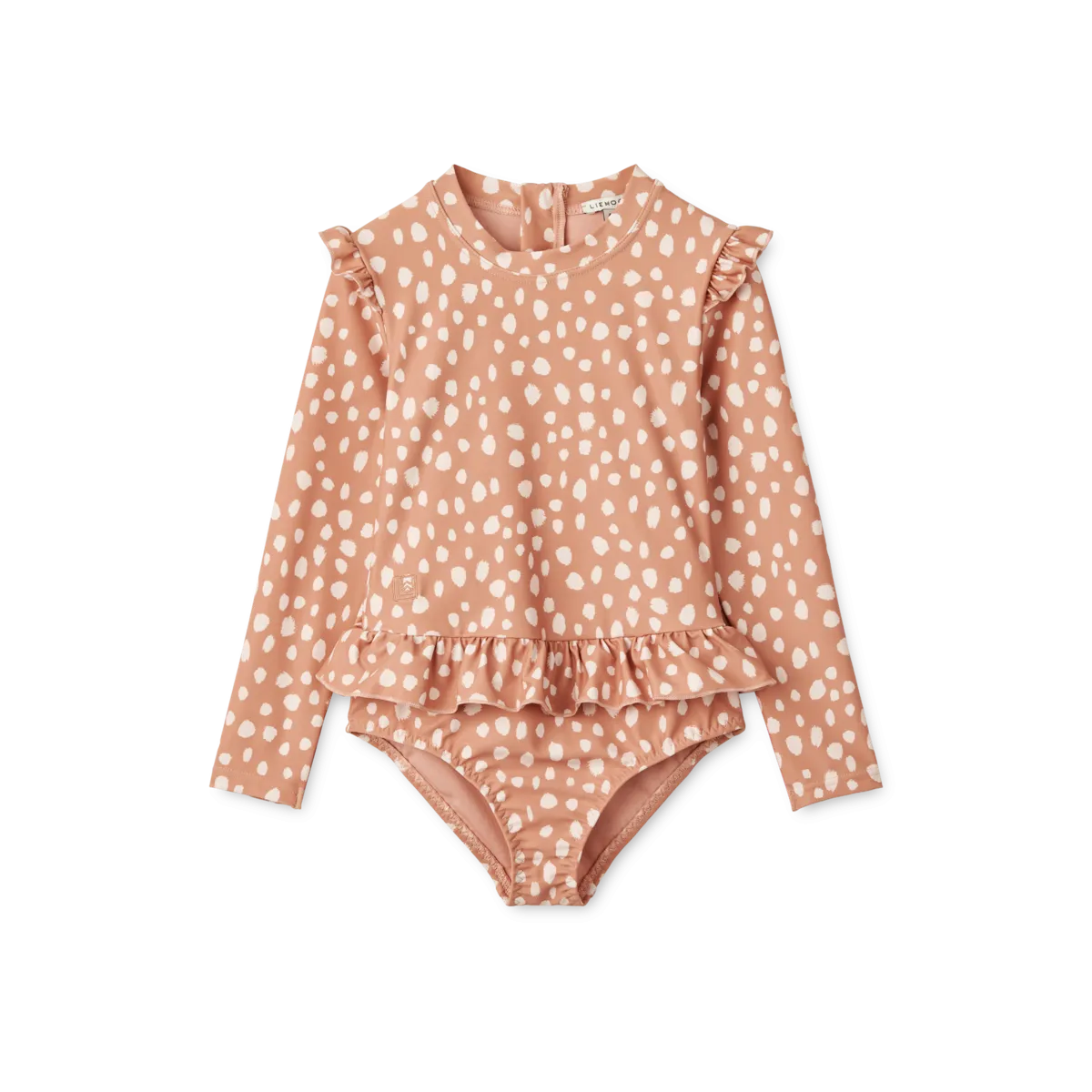 Liewood Sille Swimsuit with Longsleeves | Leo Spots /Tuscany Rose