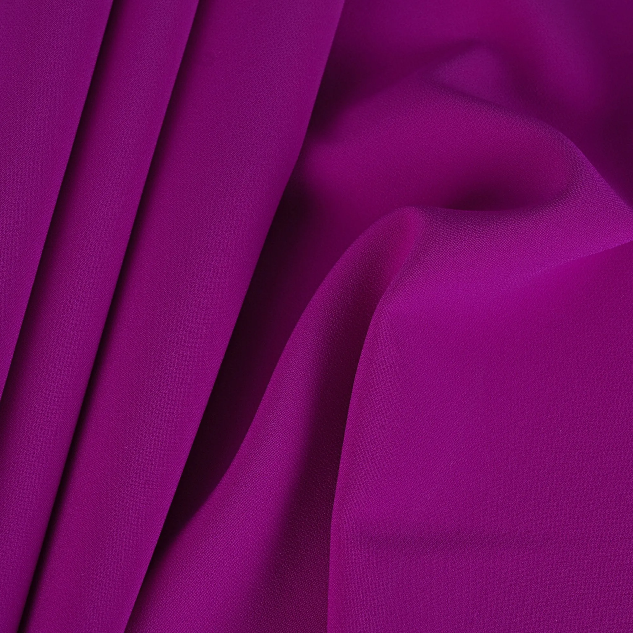 Magenta Double Crepe Fabric 3083