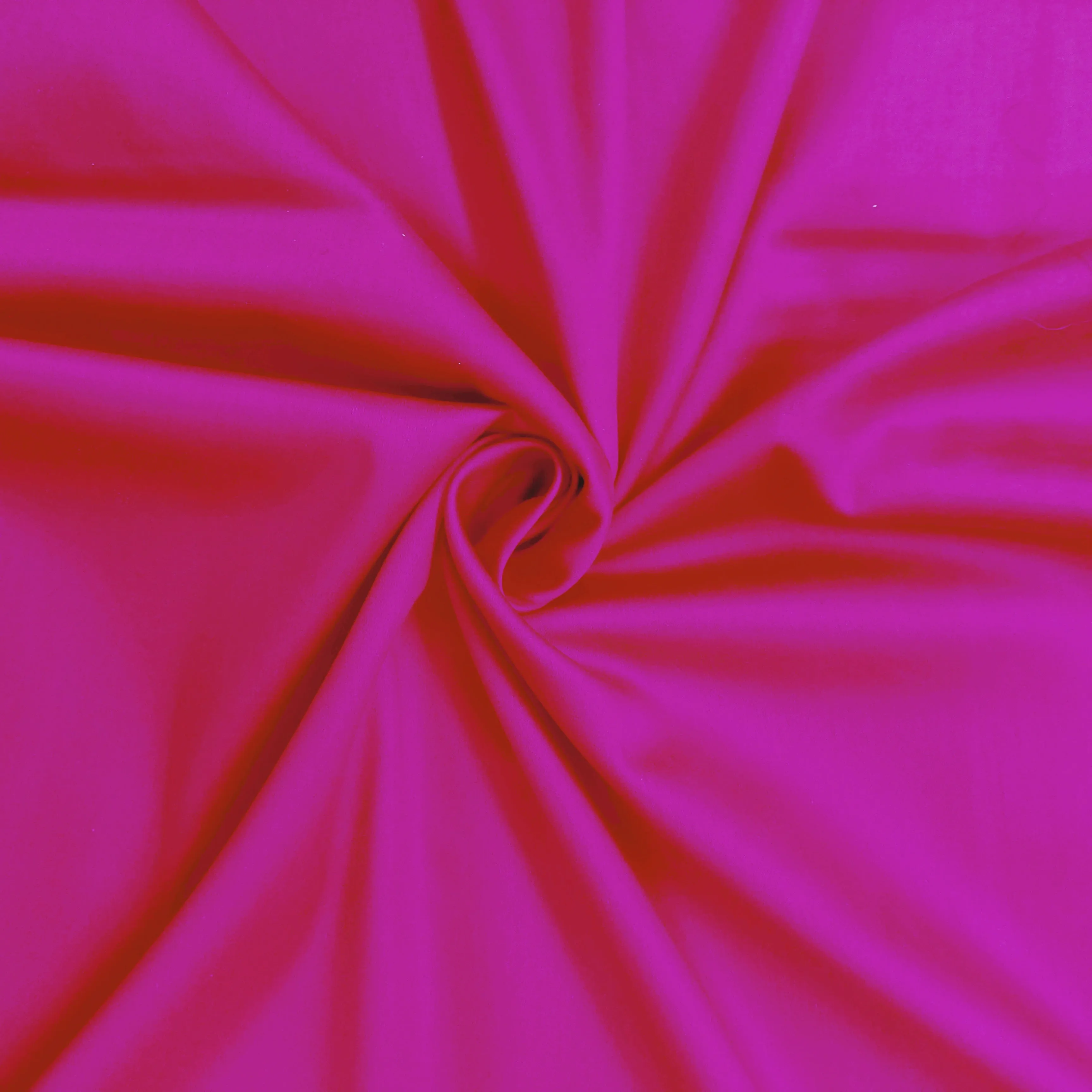 Magenta Pink Solid Cotton Satin Fabric