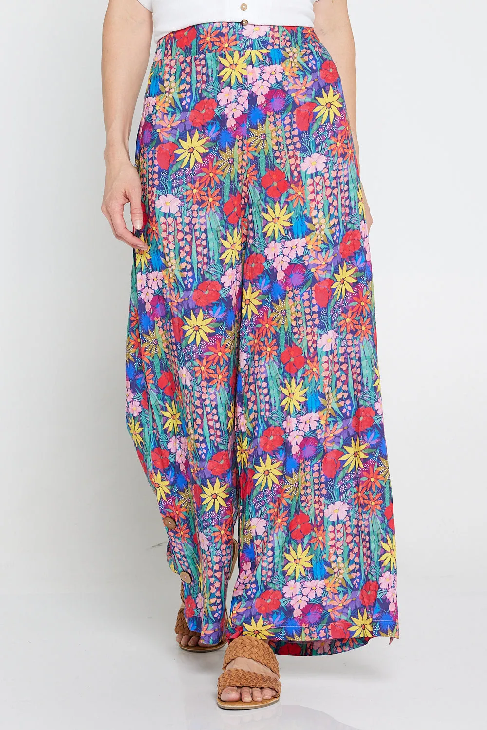 Magnolia Pants - Rainbow Wildflowers