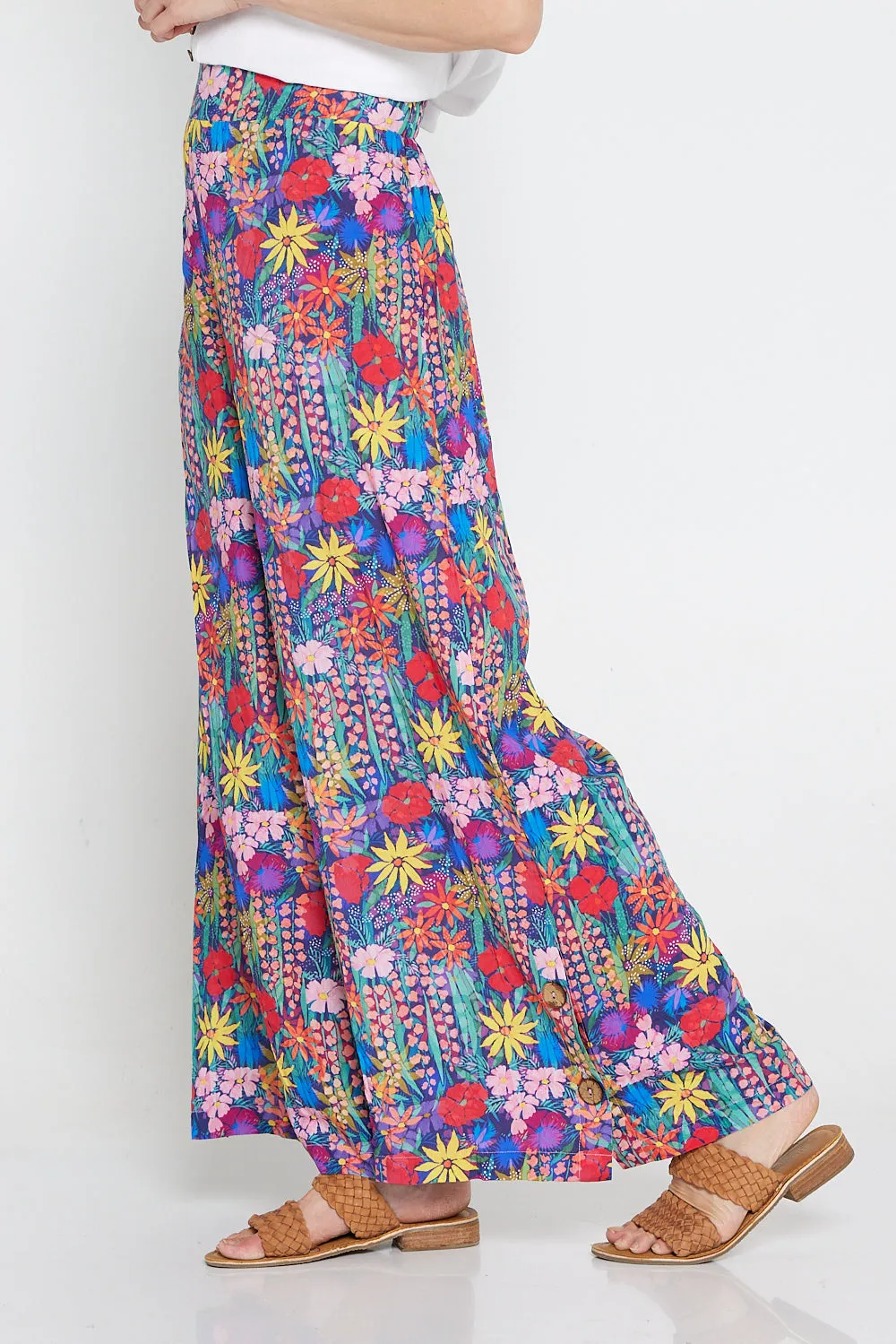 Magnolia Pants - Rainbow Wildflowers