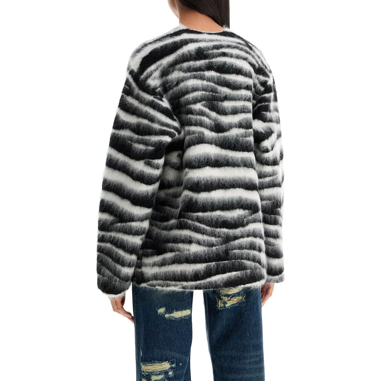 Marc Jacobs zebra print wool and mohair