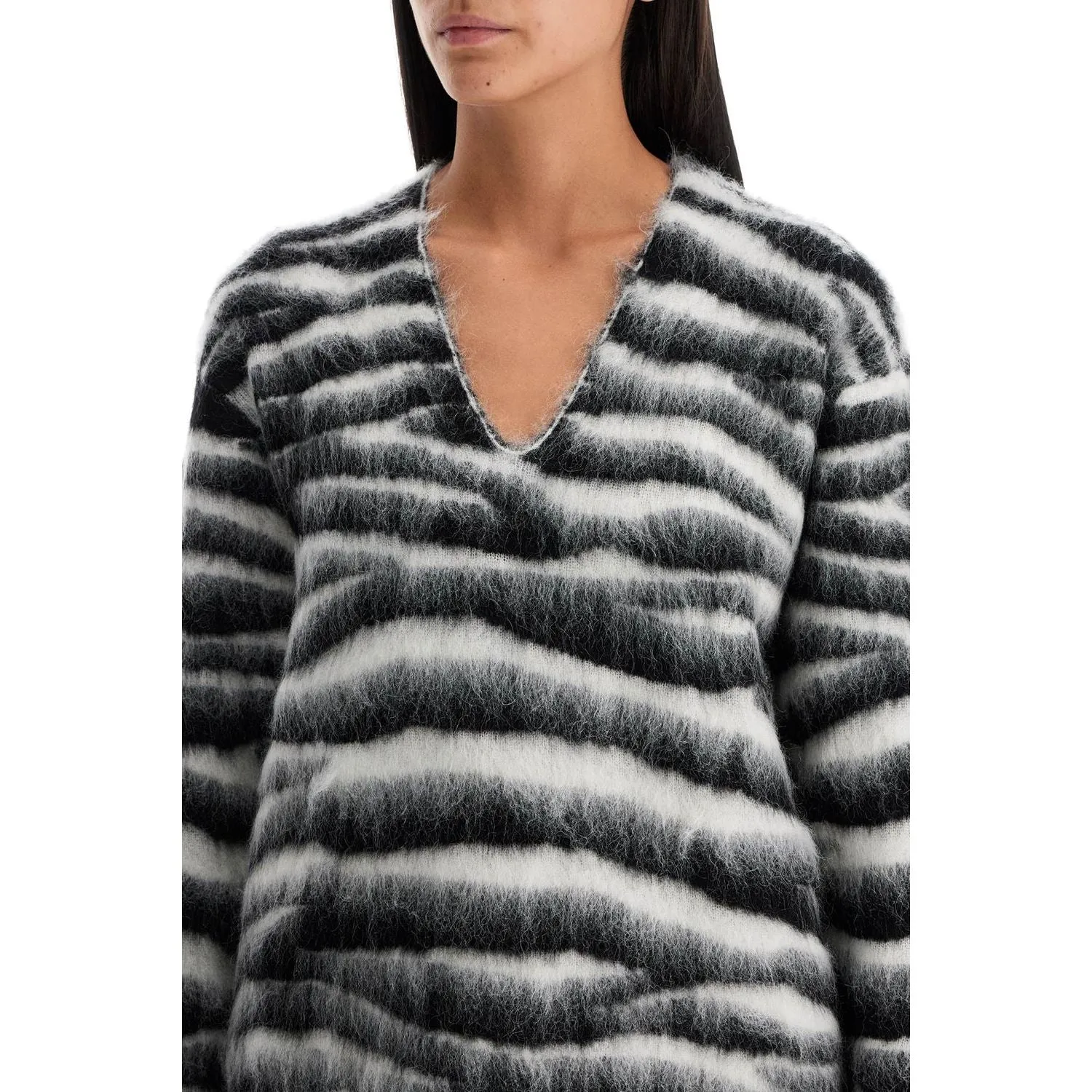 Marc Jacobs zebra print wool and mohair