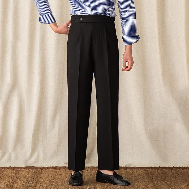 Men's Business Casual Straight Trousers