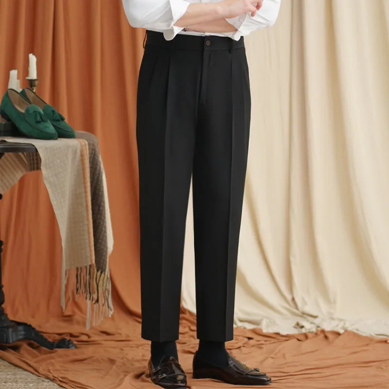 Men's Casual Business Straight Trousers