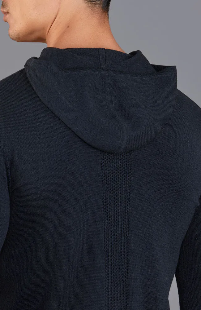 Mens Heavyweight Merino Activewear Hooded Jumper