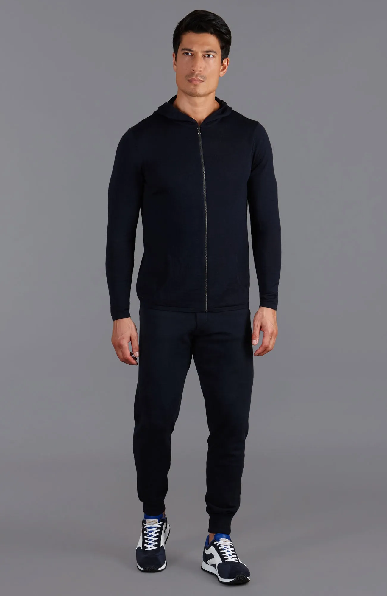 Mens Heavyweight Merino Activewear Hooded Jumper