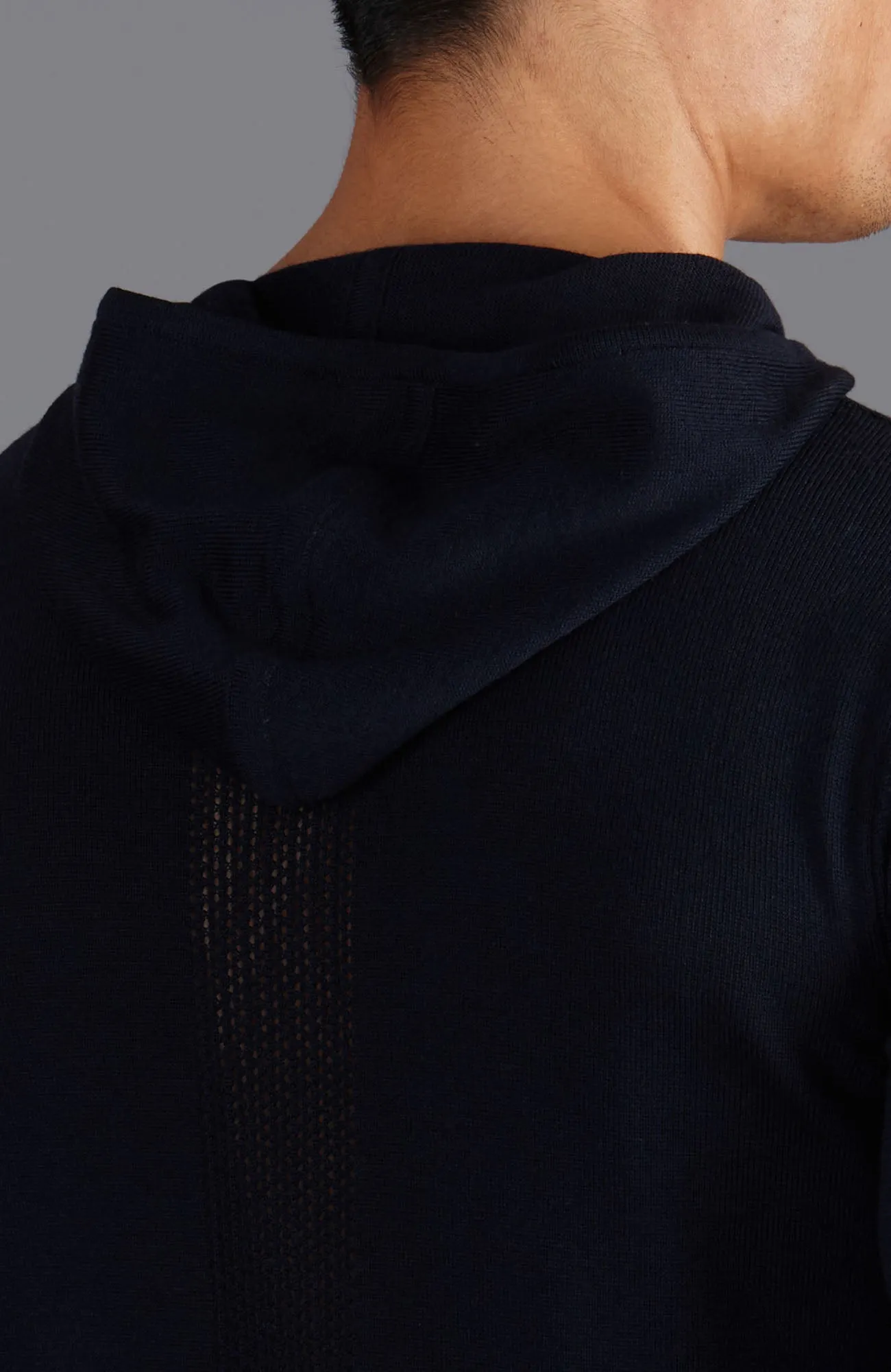 Mens Heavyweight Merino Activewear Hooded Jumper