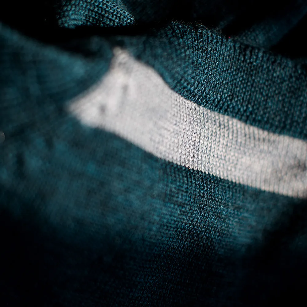 Mens Merino Crew Sweater (Petrol/Sky)