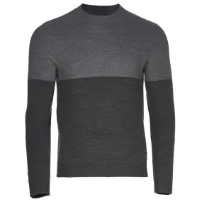 Mens Merino Honeycomb Sweater (Smoke/Charcoal)