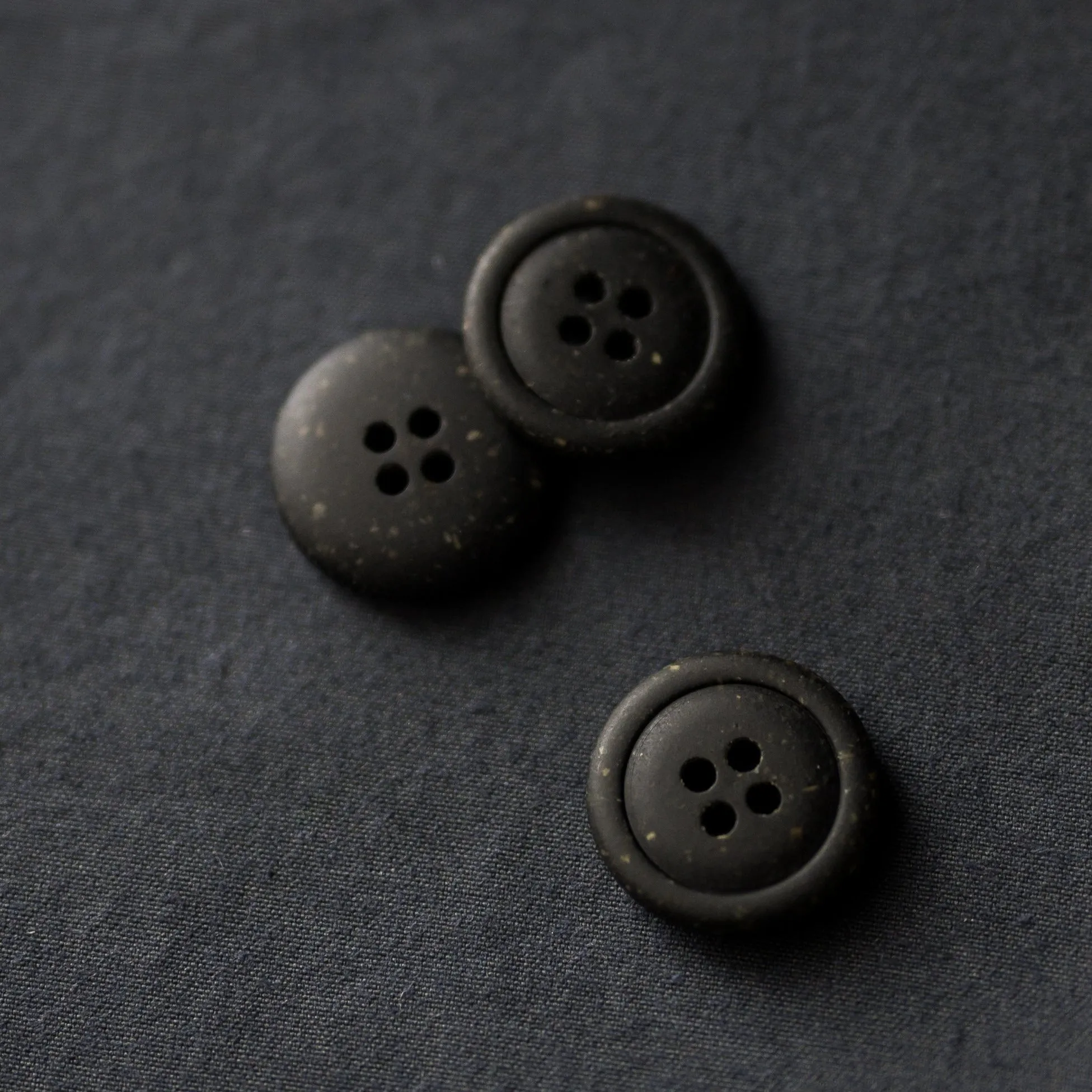 Merchant & Mills - Recycled Resin Button - Nero 20mm