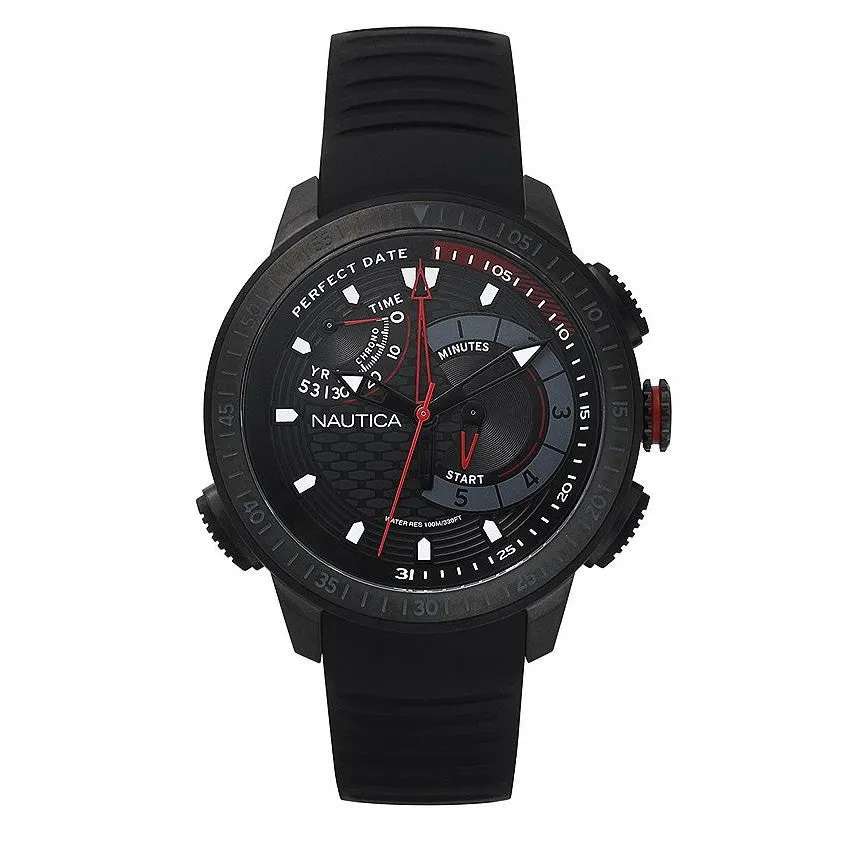 Nautica Men's Watch Chronograph Cape Town Black NAPCPT003