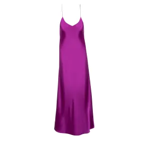 New Fuchsia Midi Slip Dress