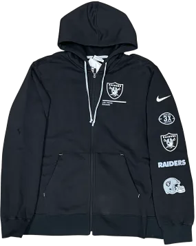 Nike Men's Las Vegas Raiders NFL Field Sudadera Full-Zip Hoody - black