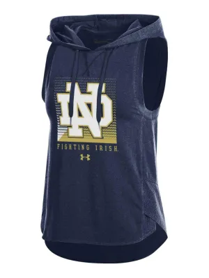 Notre Dame Fighting Irish Under Armour WOMEN'S Sleeveless Hoodie Pullover