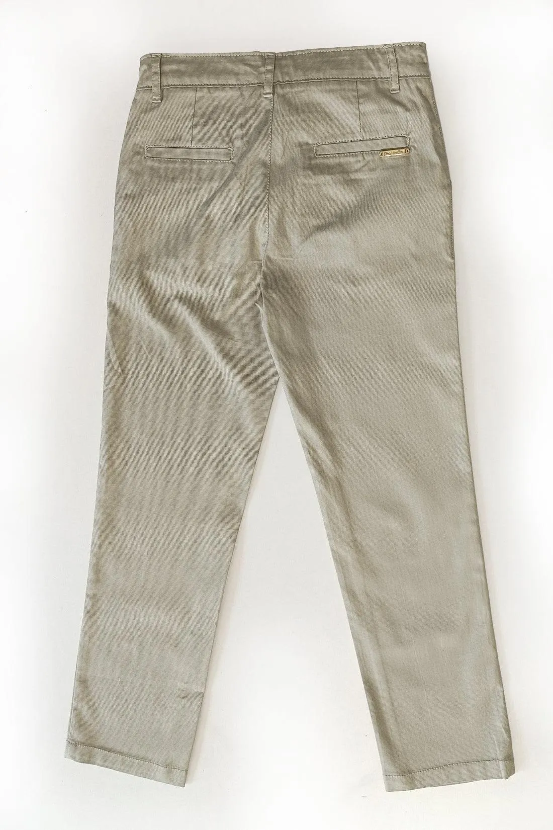 One Friday Kids Boys Olive Cotton Summer Casual Trouser