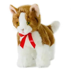 Orange and White Plush Tabby Kitten  Lifelike  Size 22cm/8.5"