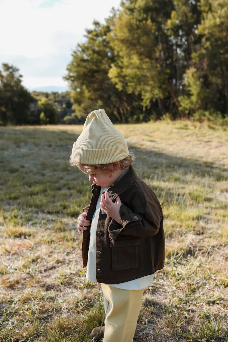 Organic Cargo Shacket - Clay