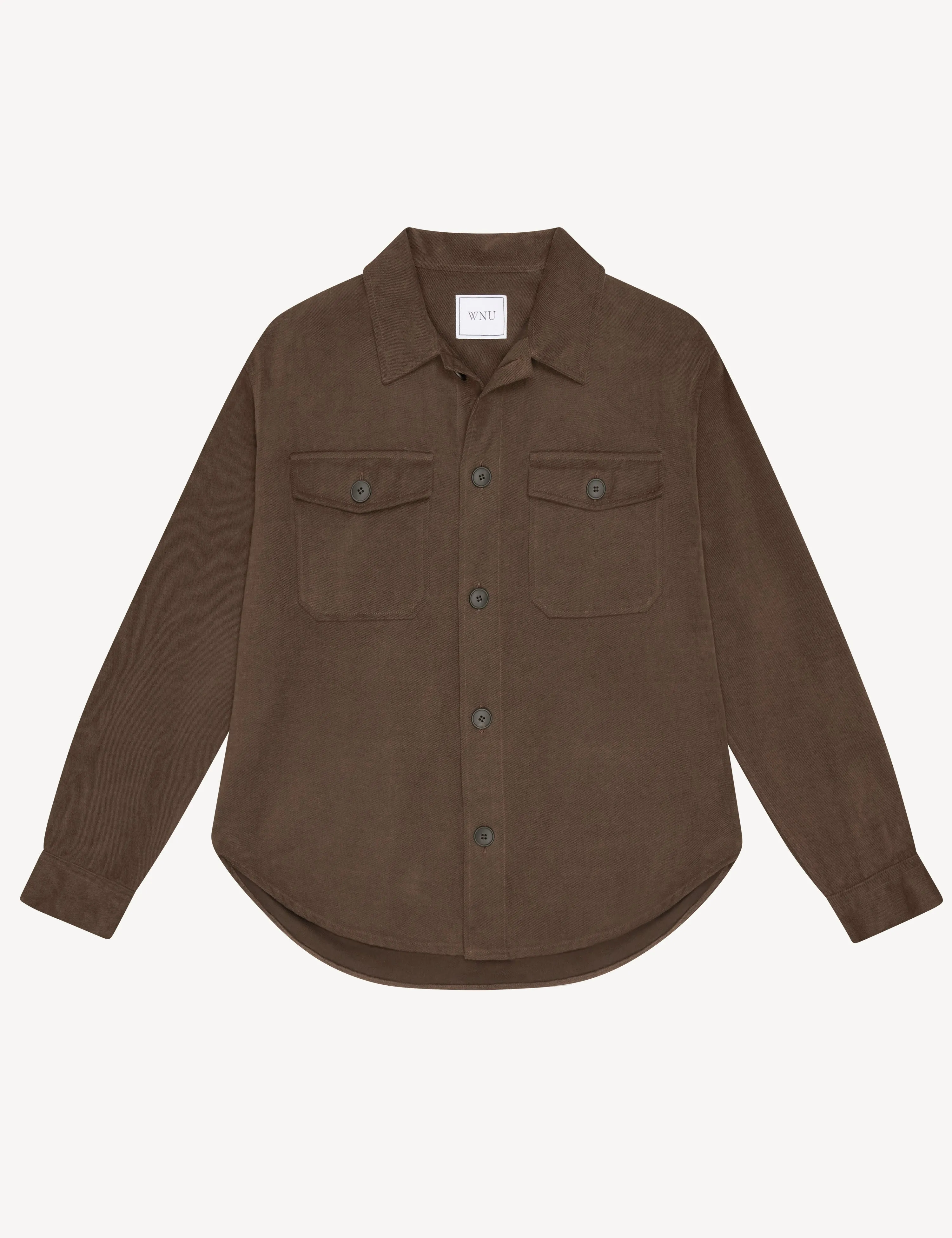 Overshirt: Brushed Twill, Mocha