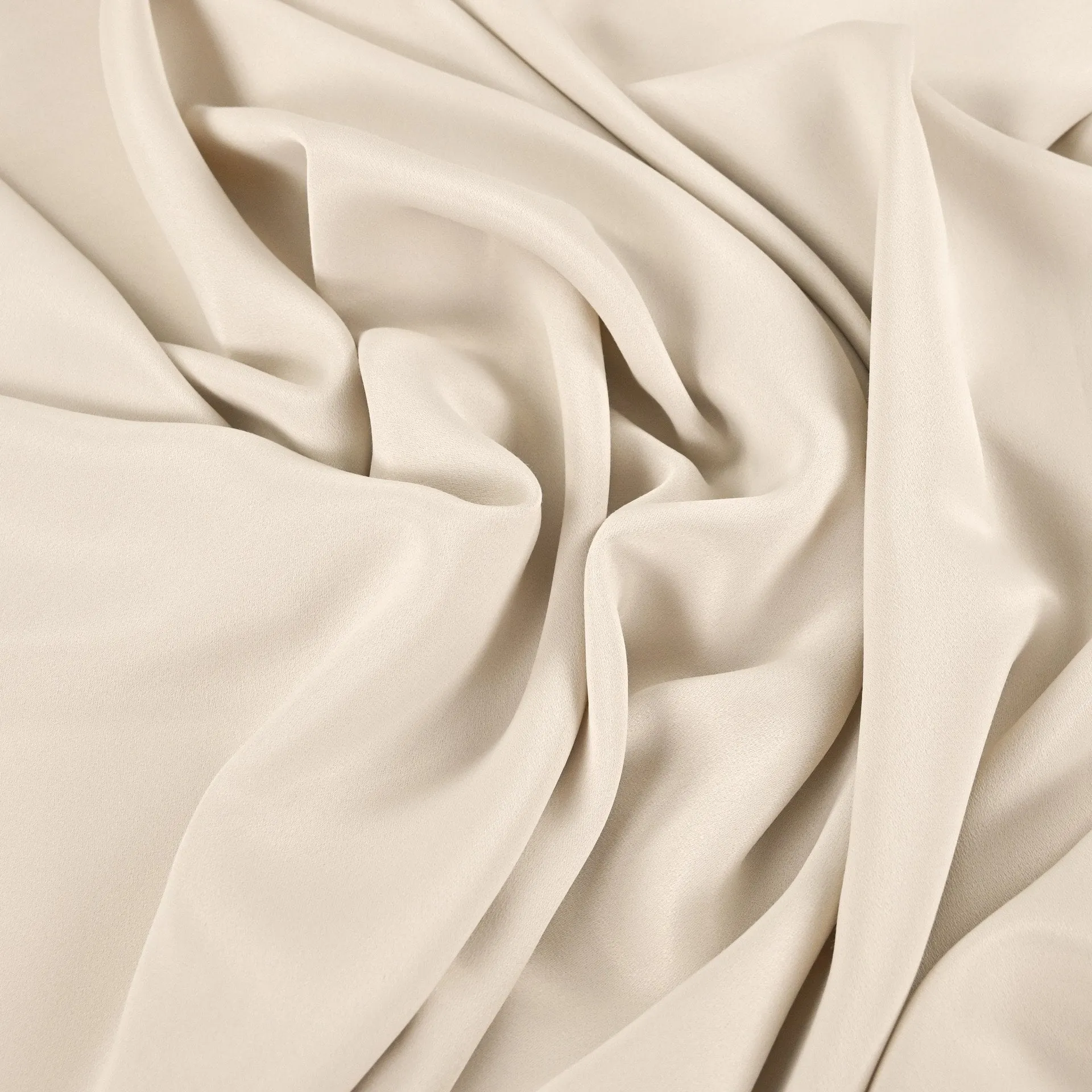 Oyster Satin Crepe Fabric 96681