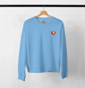 Paul Malone Burning Heart Crewneck Sweater