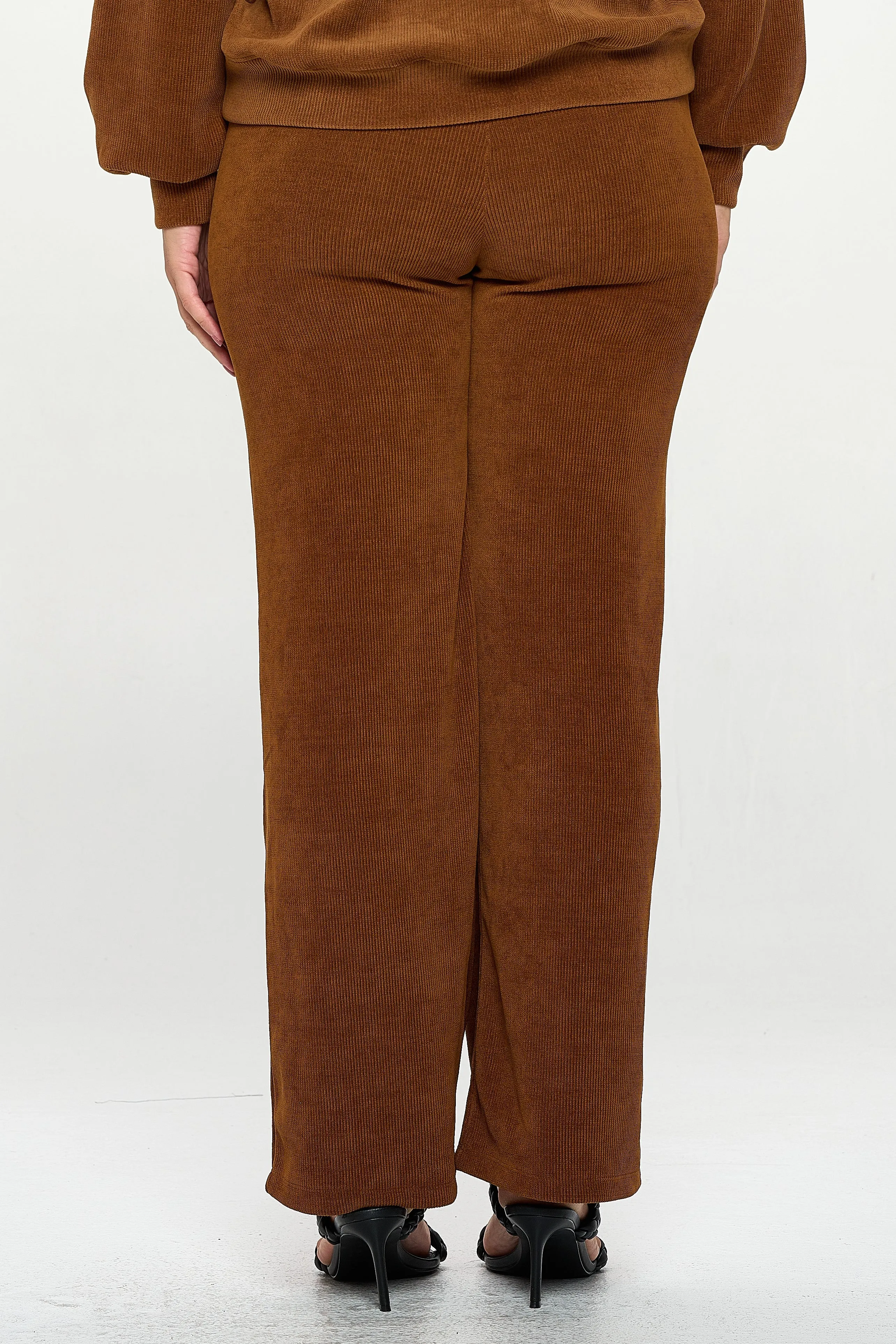 Plus Size Women’s Wide-Leg Corduroy Pants