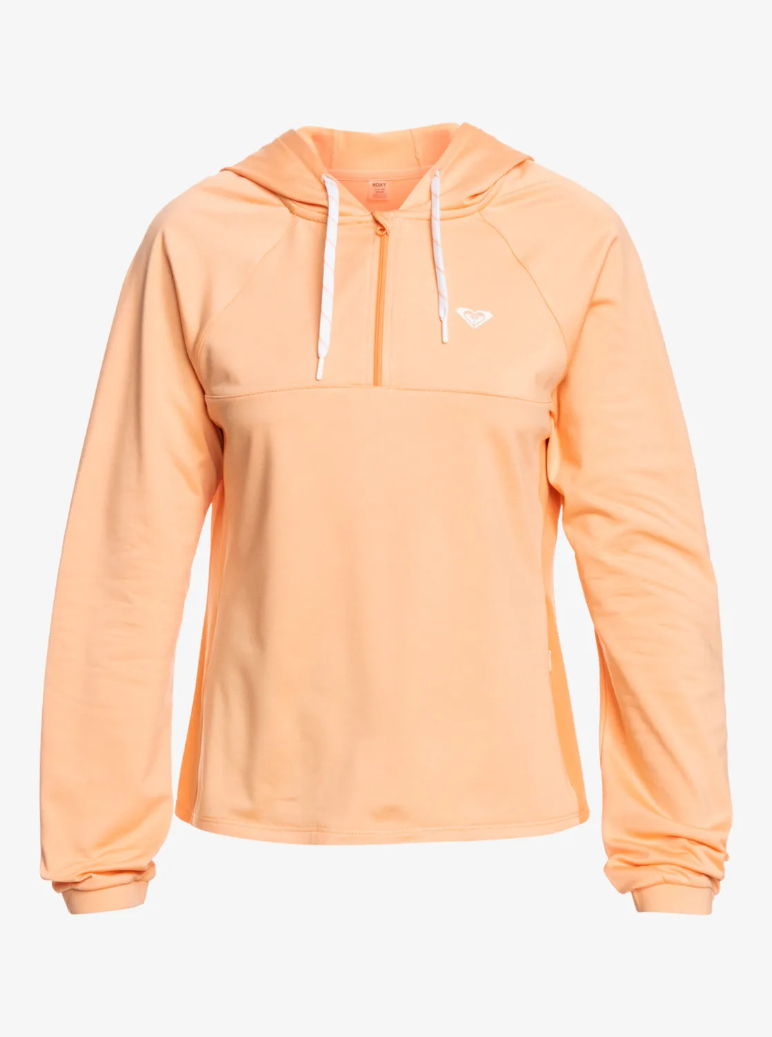 Pure Pursuit Mesh Hooded Top - Peach Fuzz