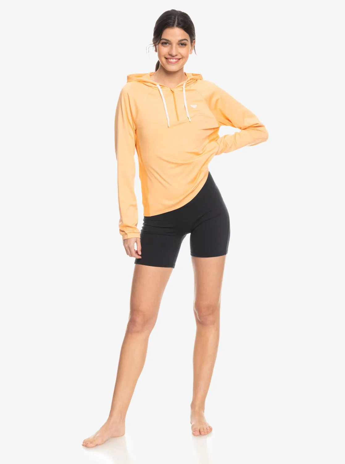 Pure Pursuit Mesh Hooded Top - Peach Fuzz