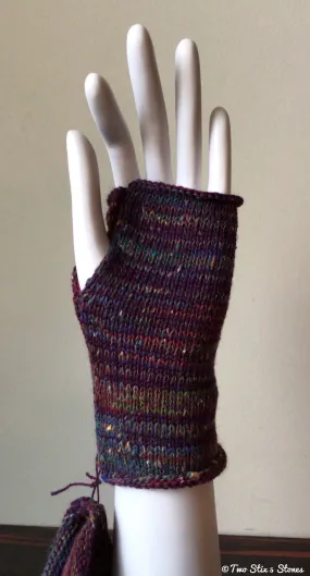 Purple Fingerless Gloves