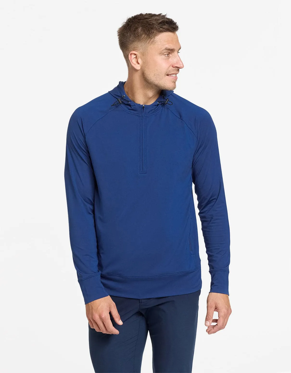 Quarter Zip Hooded Top UPF 50  Active Collection