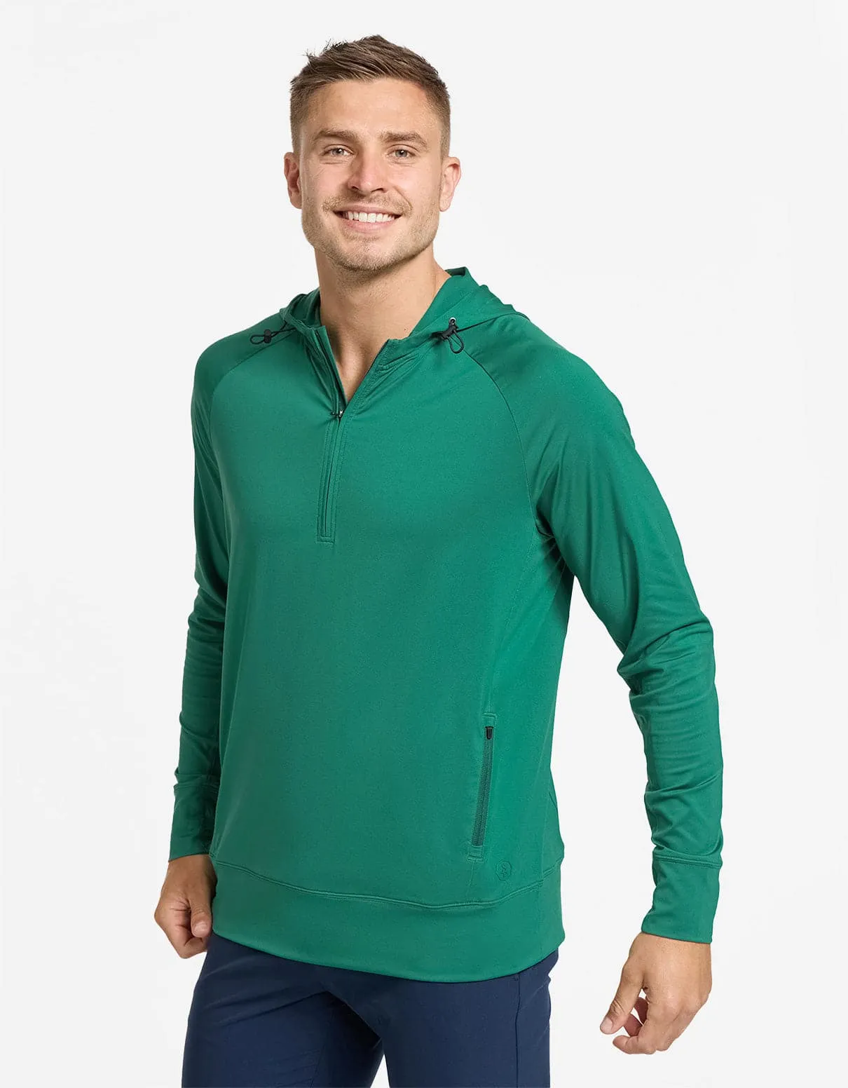 Quarter Zip Hooded Top UPF 50  Active Collection