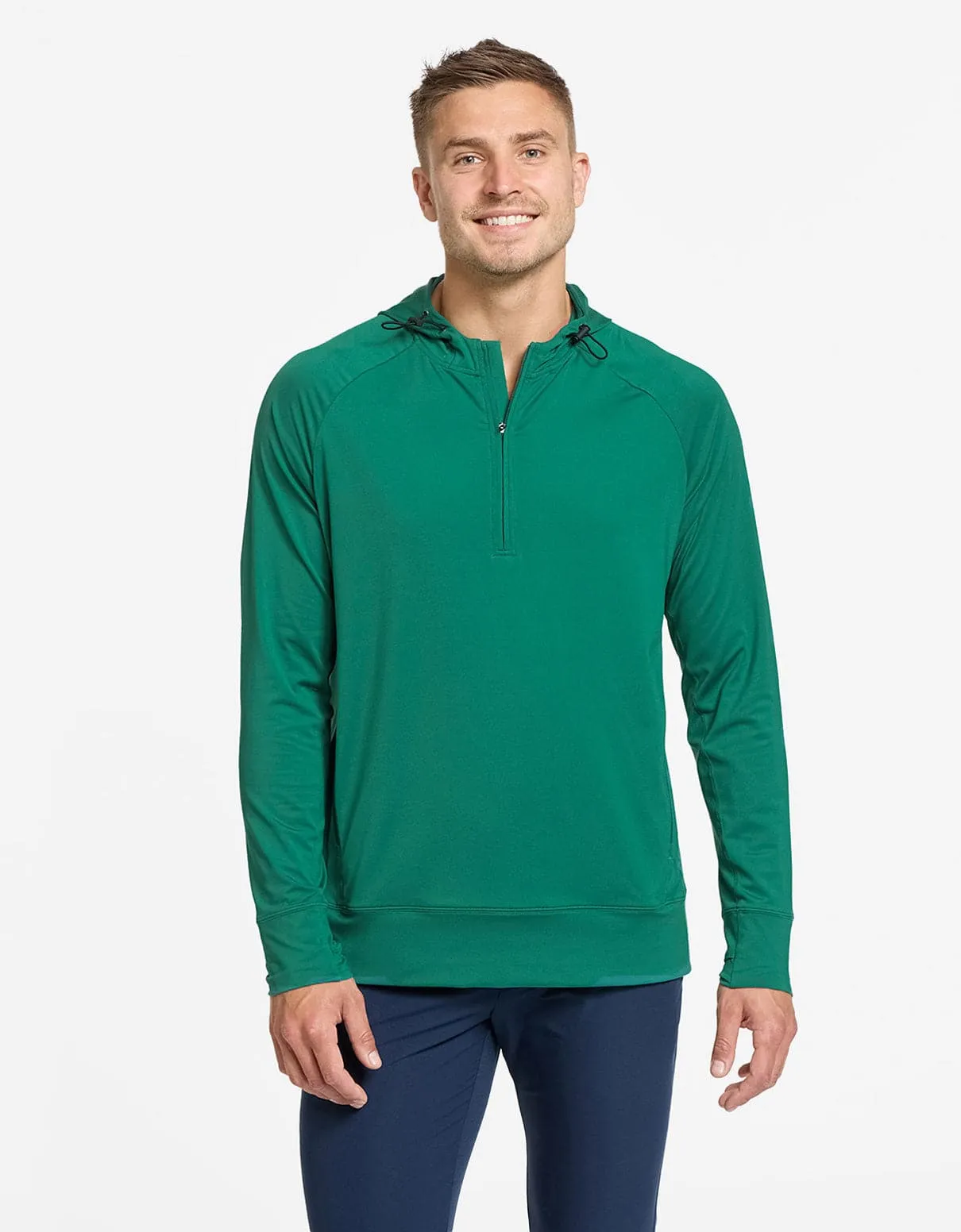 Quarter Zip Hooded Top UPF 50  Active Collection