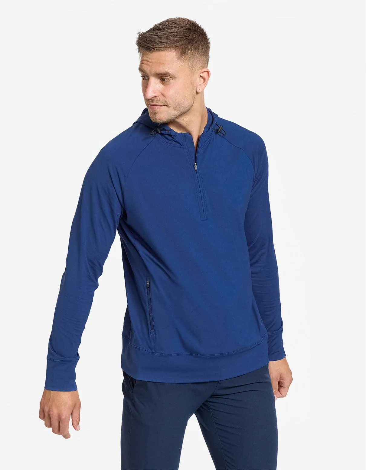 Quarter Zip Hooded Top UPF 50  Active Collection