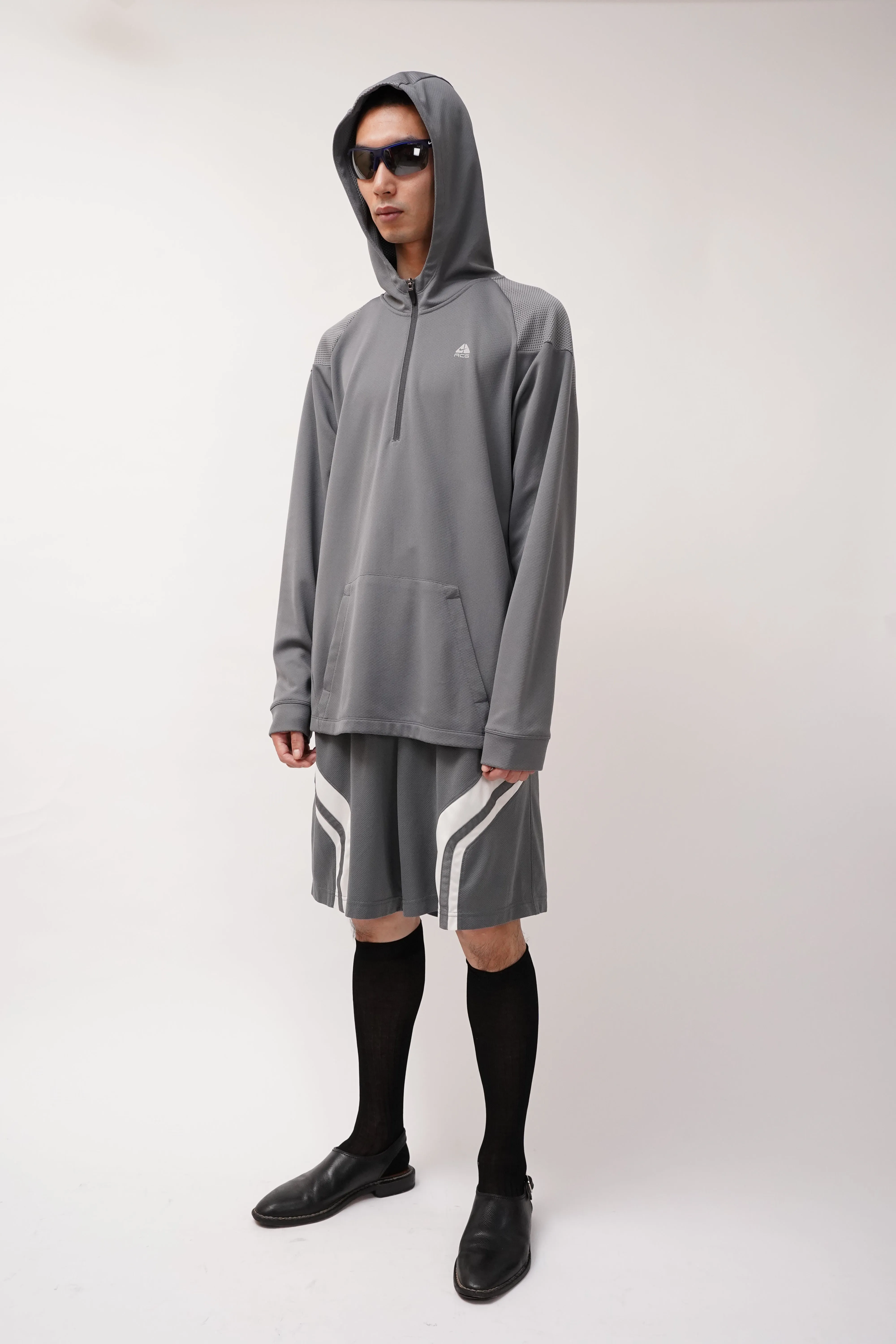 "Nike ACG" -Mesh Jersey H/Z Pullover Hoodie-