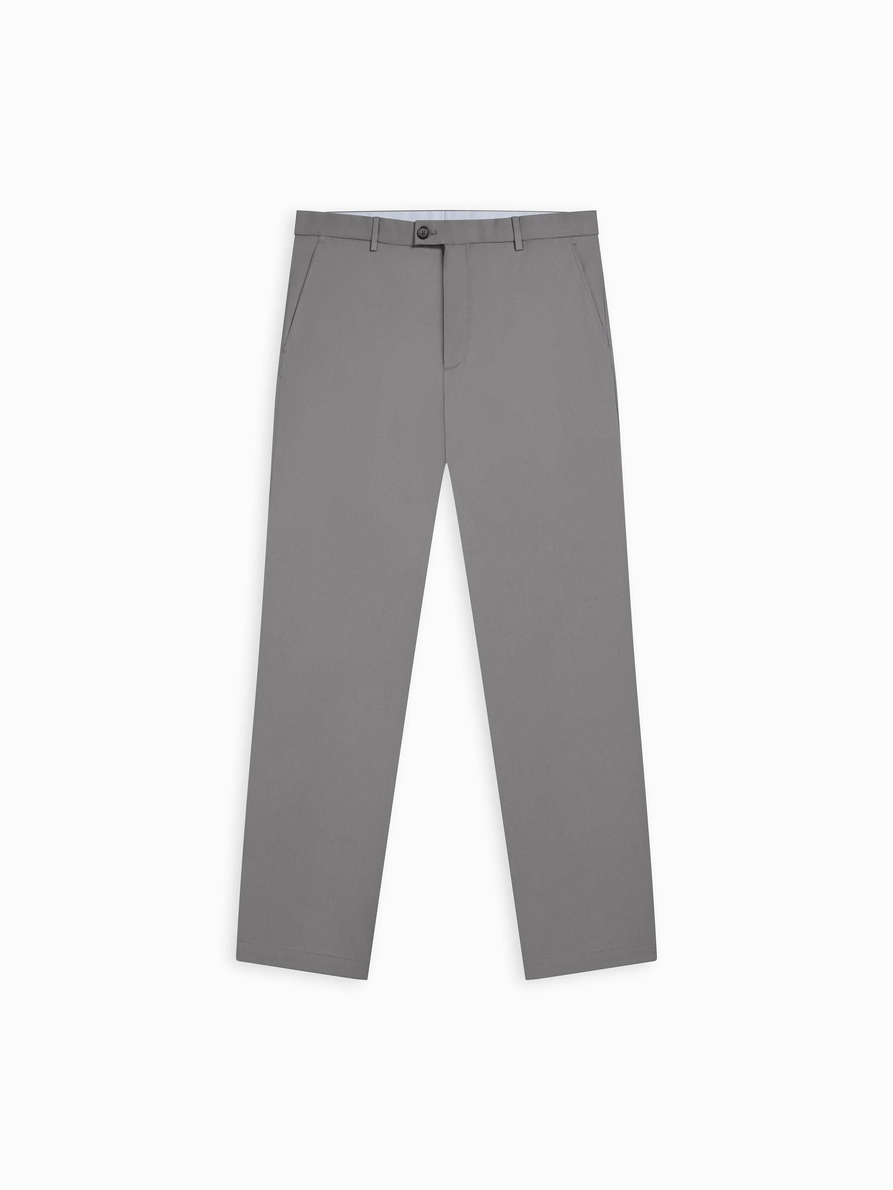 Radcliffe Slim Fit Grey Cotton Stretch Chino