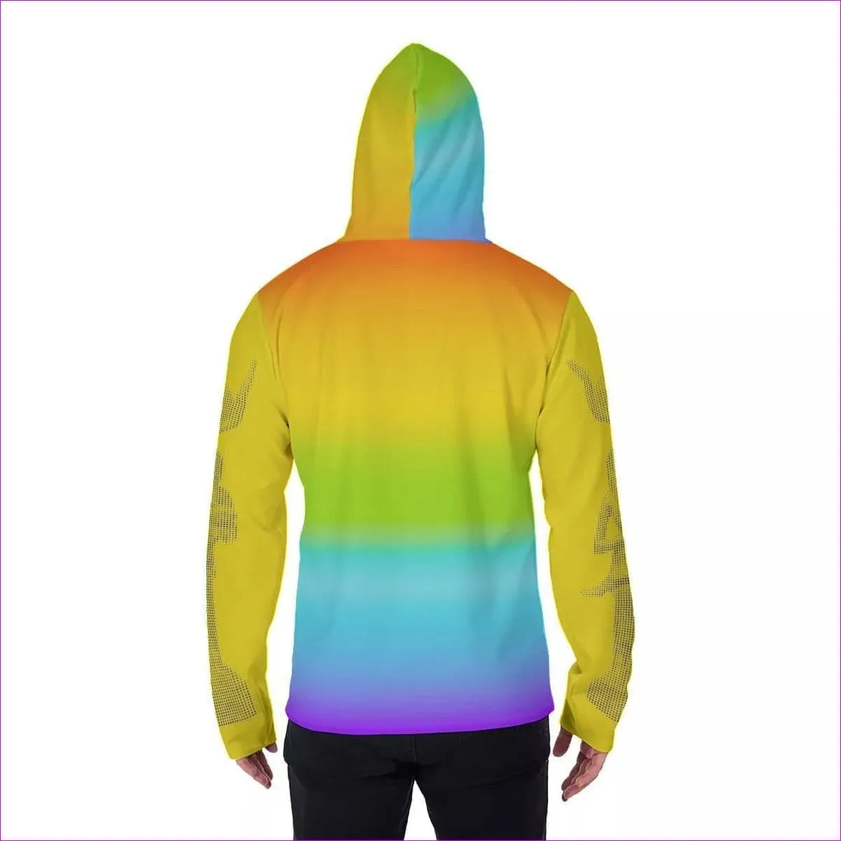 Rainbow Isis Men's Pullover Hoodie With Mask