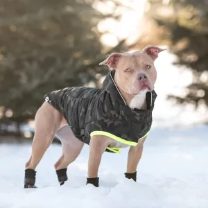 Recycled Cold-Weather Dog Parka, Dog Coat - Camouflage