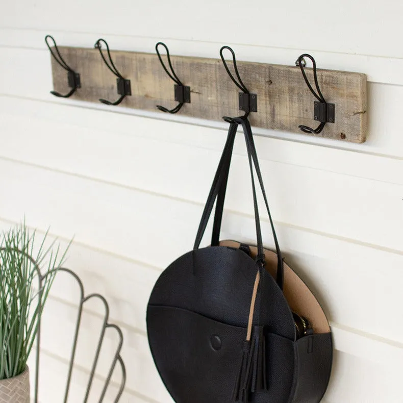 Recycled Wooden Coat Rack