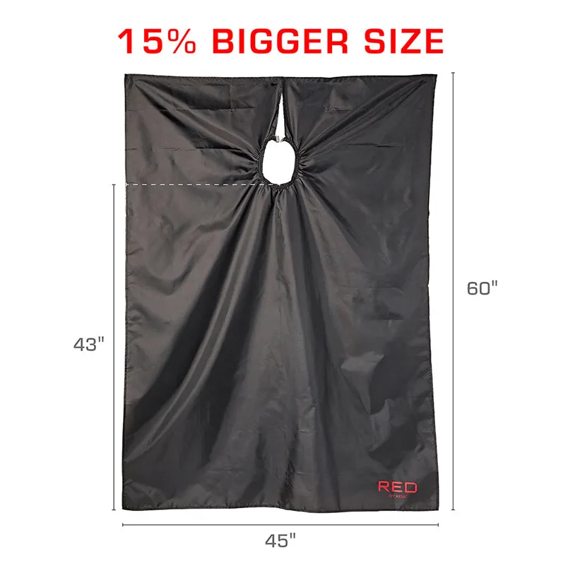 RED by KISS All Purpose Salon Nylon Cape [BLACK] #SA03