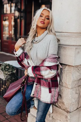 Redwoods Adventure Plaid Jacket In Wine